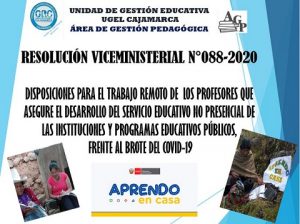 I JORNADA DIRECTORES-RVM 088 -2020