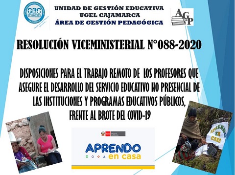 I JORNADA DIRECTORES-RVM 088 -2020