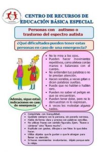 PERSONAS CON AUTISMO O TRASTORNOS DEL ESPECTRO AUTISTA