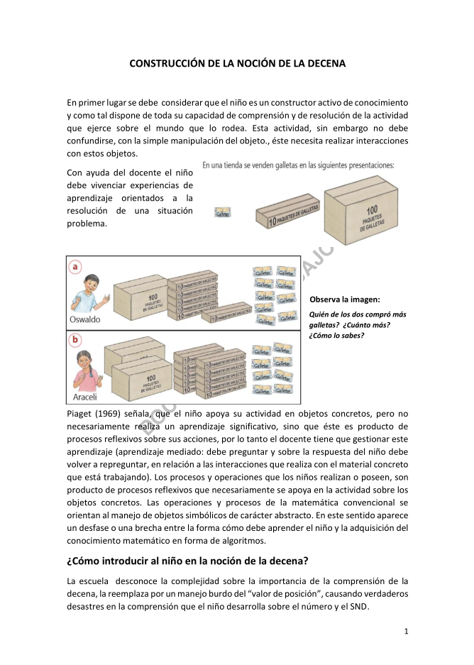 CONSTRUCCIÓN DE LA DECENA