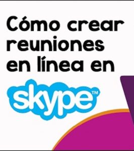 Organizar reunión Tutorial Skype