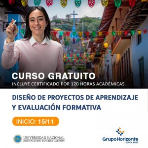 CURSO-DISEÑO DE PROYECTOS Y EVALUACIÓN FORMATIVA G7 – GRUPO HORIZONTE