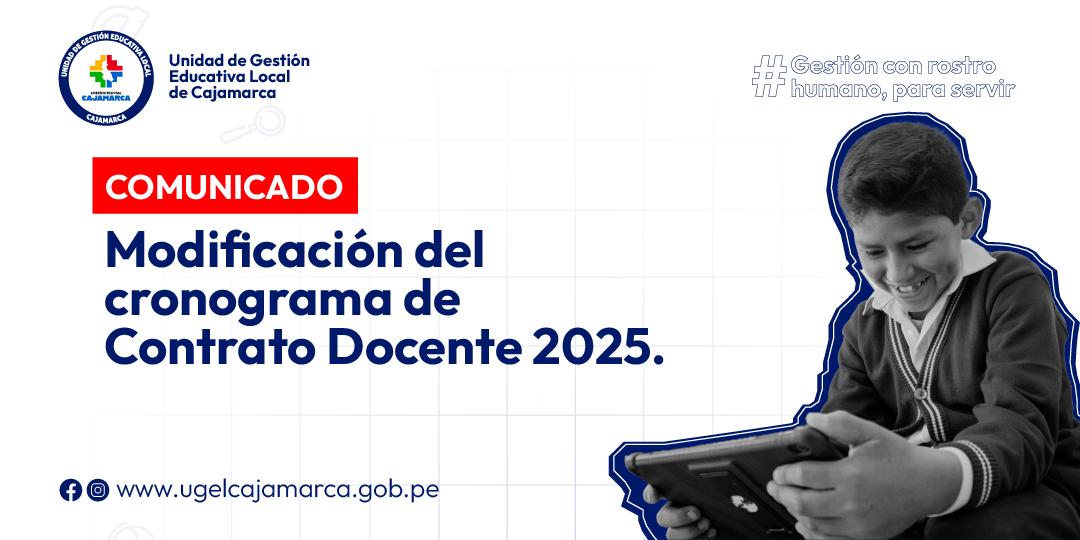 MODIFICACIÓN DEL CRONOGRAMA DE CONTRATO DOCENTE 2025.
