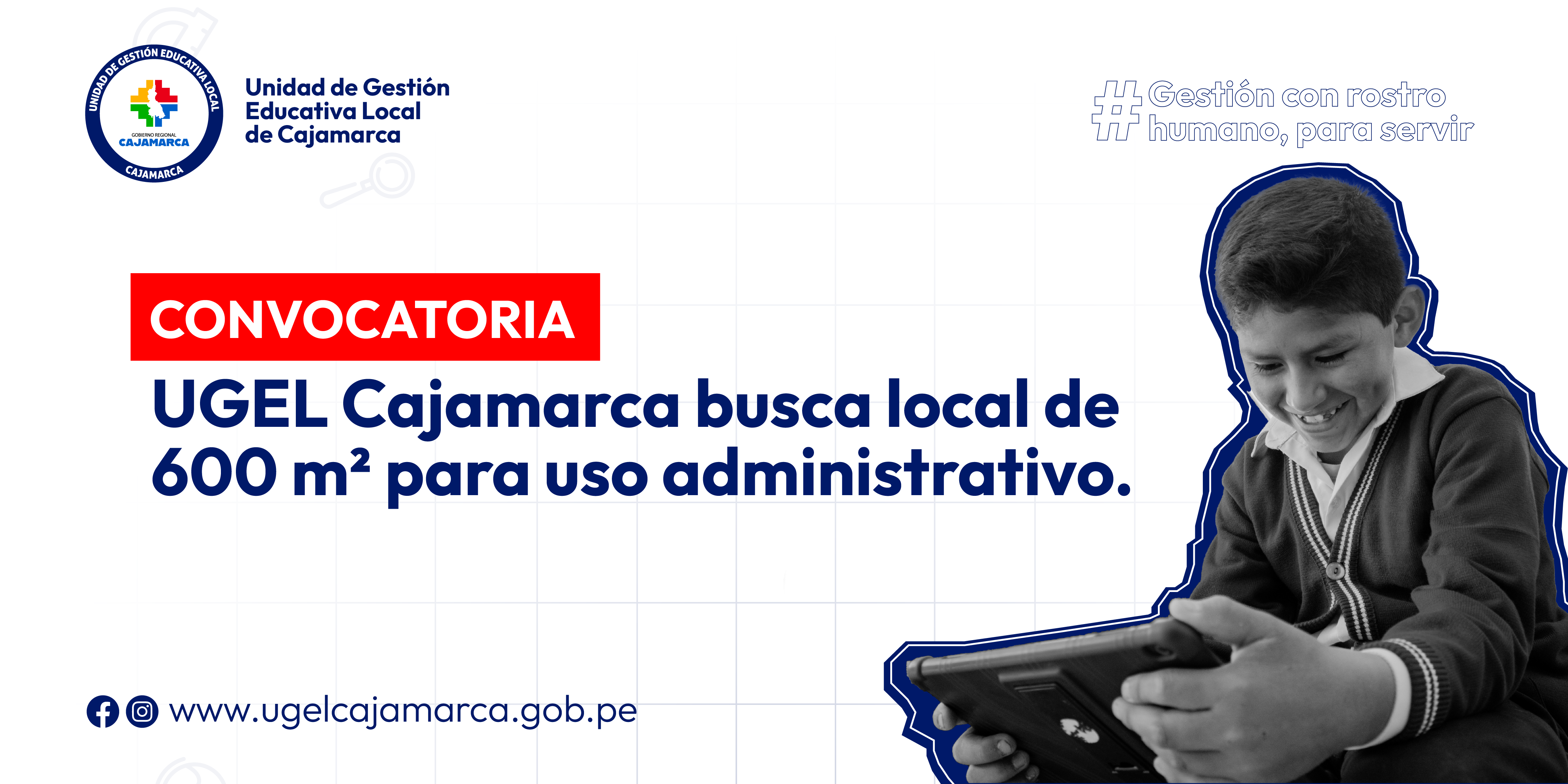 UGEL Cajamarca busca local de 600 m² para uso administrativo