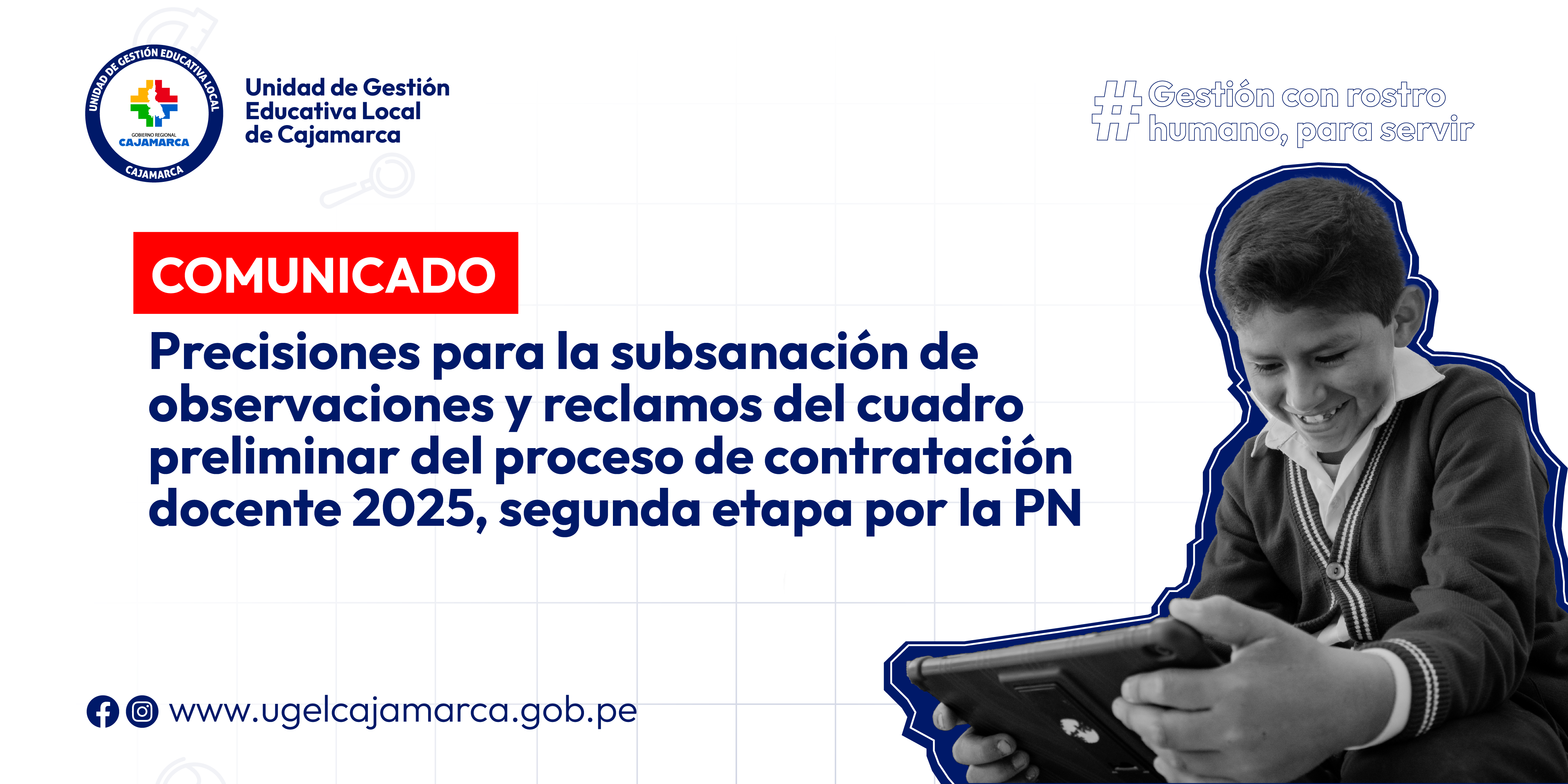 Subsanación de observaciones y reclamos del cuadro preliminar del proceso de contratación docente 2025, segunda etapa por la PN