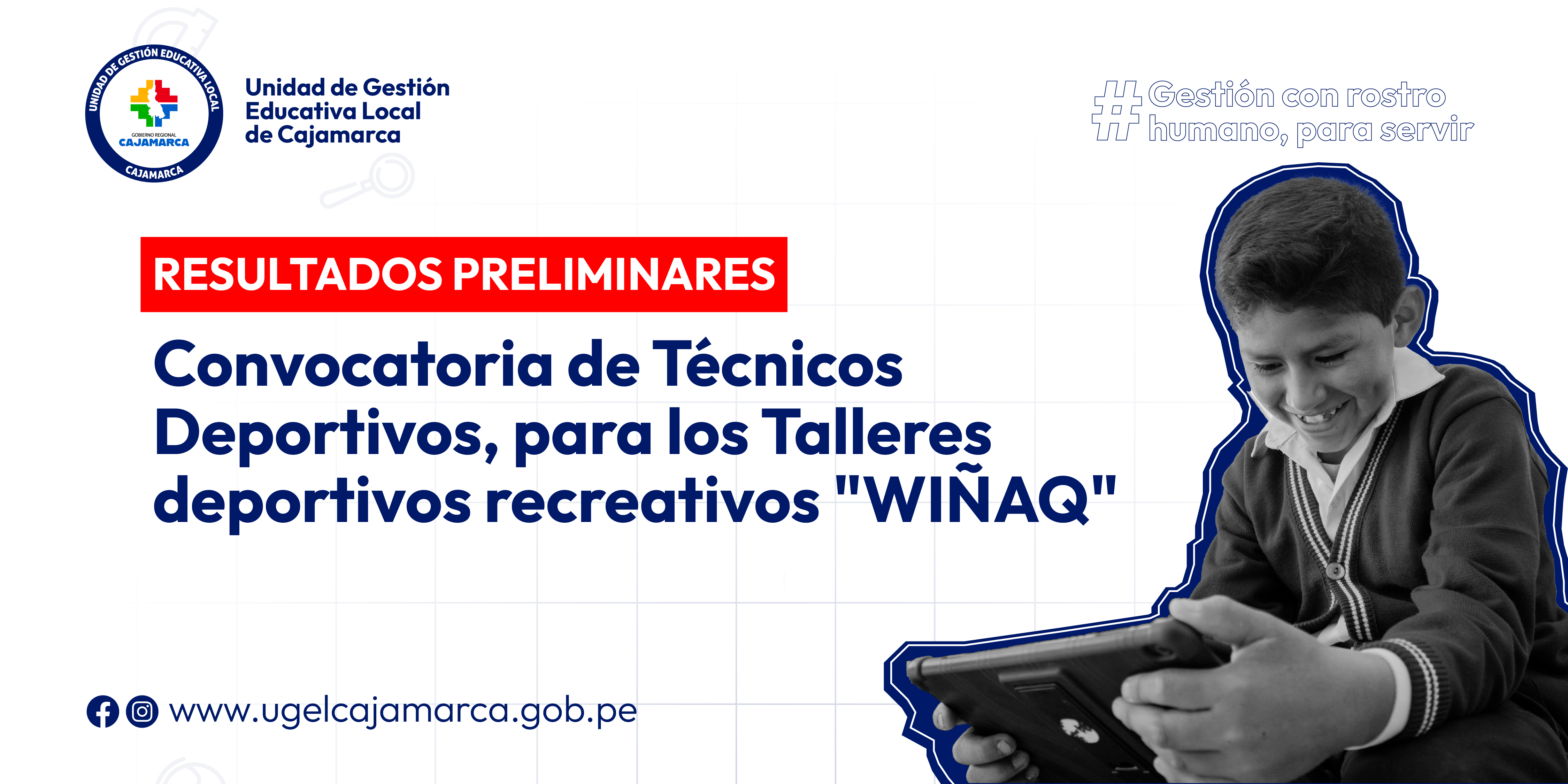 RESULTADOS PRELIMINARES – Convocatoria de Técnicos Deportivos, para los Talleres deportivos recreativos «WIÑAQ»
